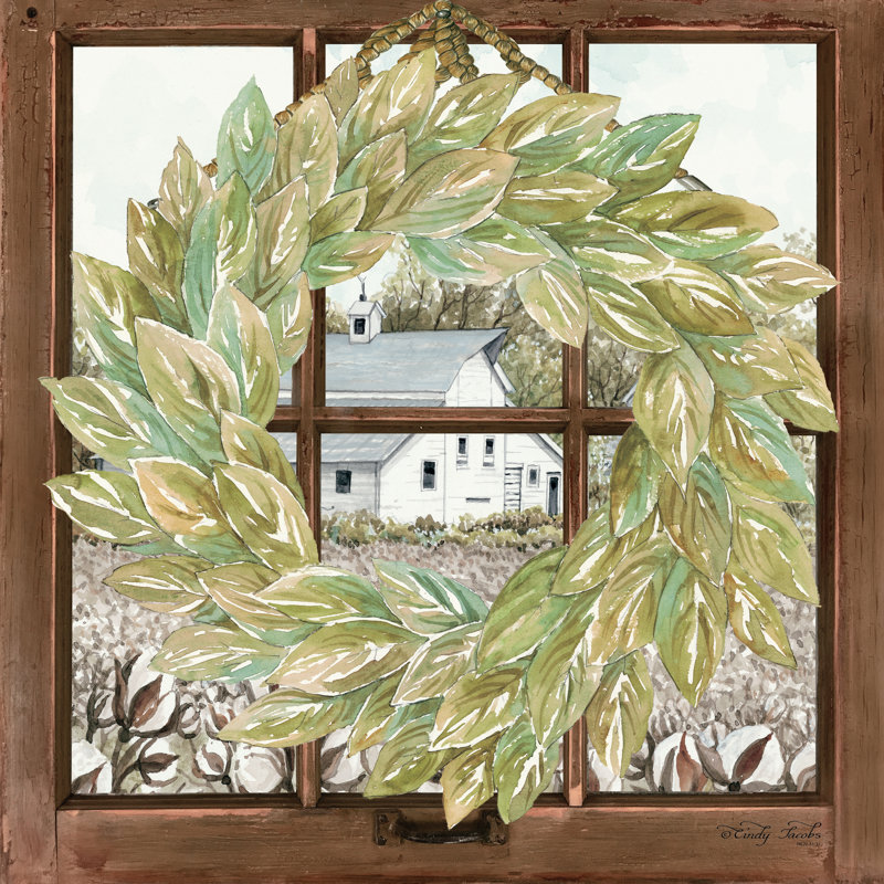 «Country Countrypane» - impression, H 12 po x l 12 po, Non, Toile tendue
