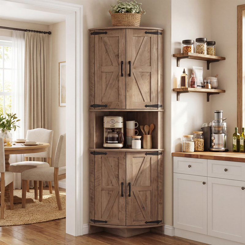 165.1cm Kitchen Pantry, Grey
