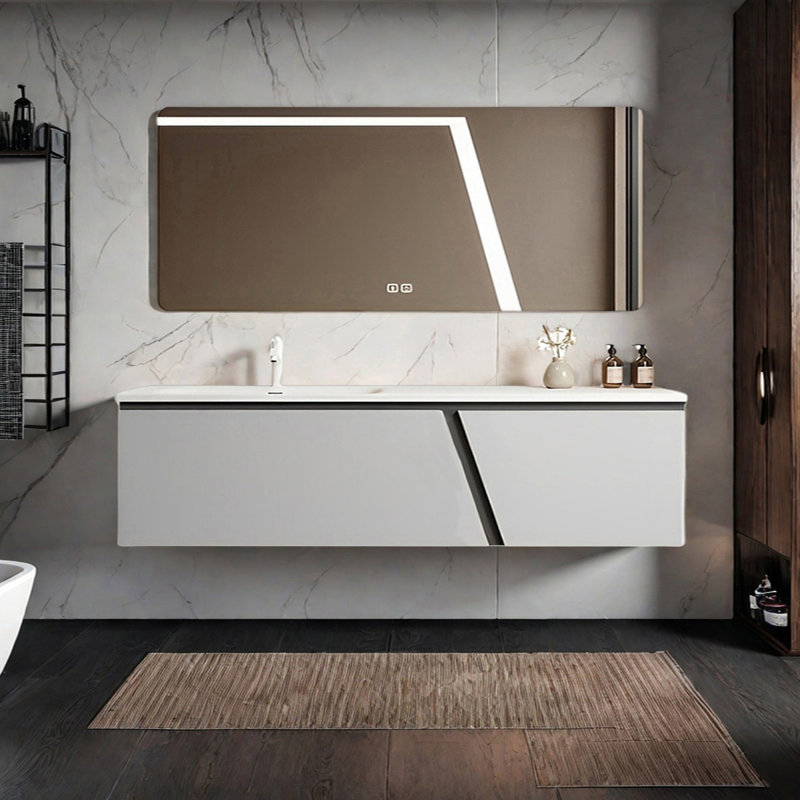 Armoire de salle de bain simple et moderne, 67"
