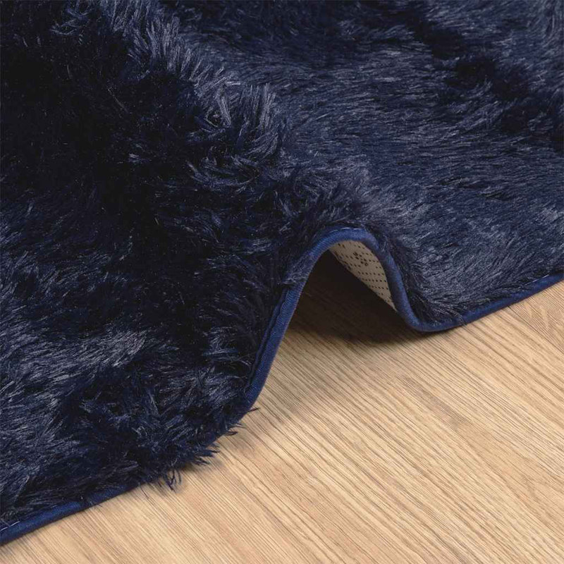 Shaggy Rug High Pile NAVARRA Navy Polyester, Rectangle 230 x 160cm
