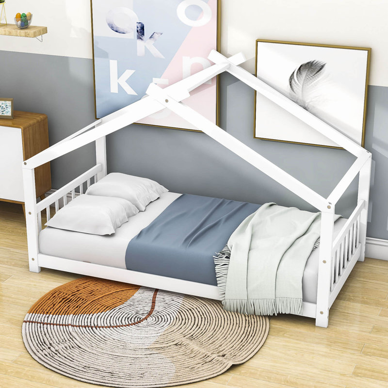 Lit plateforme Lorilei, Blanc, Simple