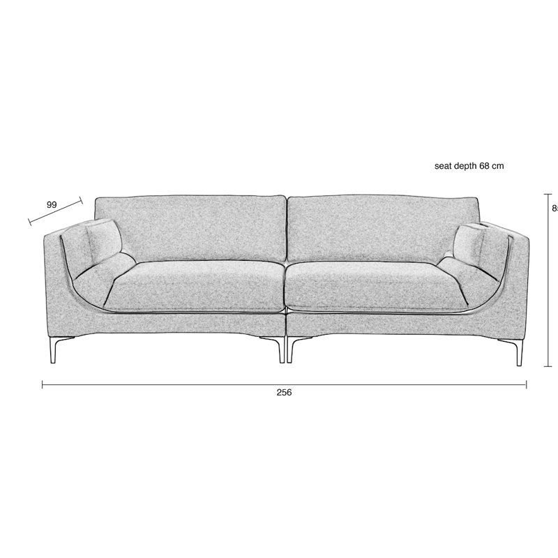 Balcony Sleeper Sofa, Moss Polyester Blend
