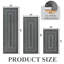 Machine Washable Kitchen Mat with Non-Slip Backing (Set of 3)-1401933918