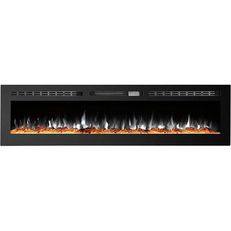 Orren Ellis Electric Fireplace, 17'' H x 60'' W x 4.13" D