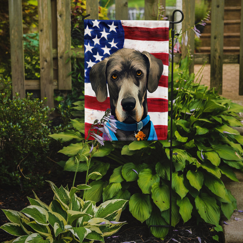 Polyester à 2 côtés 15 x 11 po drapeau de jardin, Grand danois