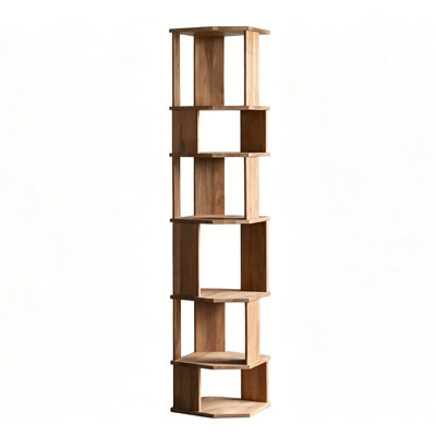 Grande étagère de rangement en bois de frêne pour livres