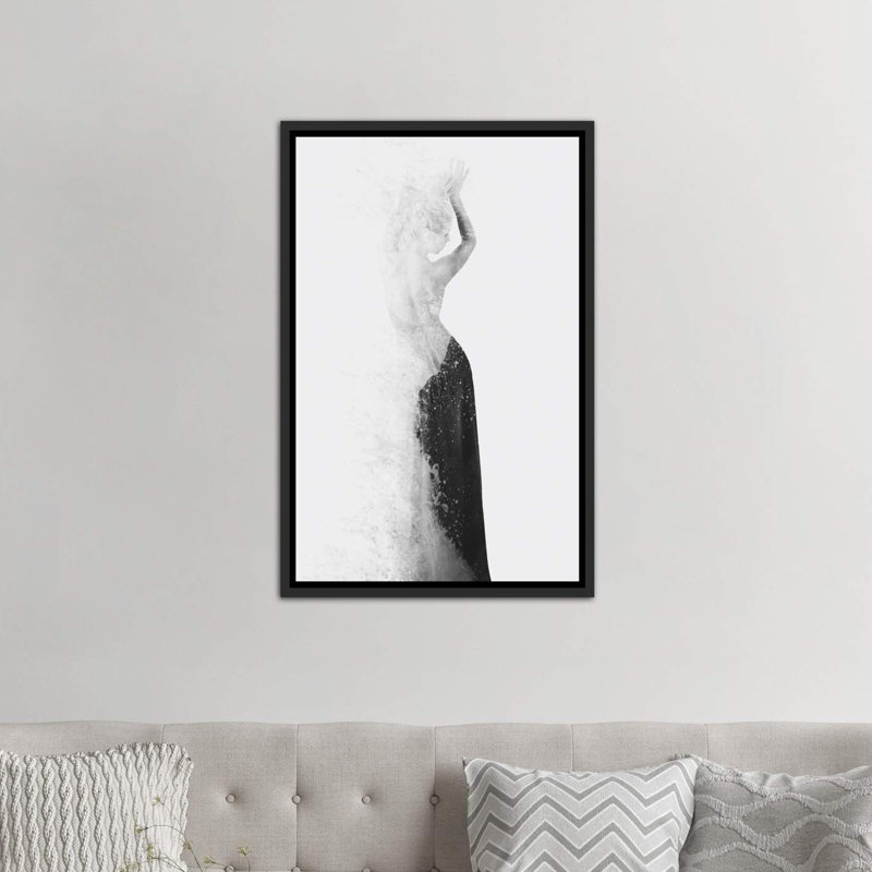 « invisible ii » par dániel taylor, reproduction d’art, H 48 po x l 32 po x P 1,5 po, Toile avec cadre noir