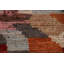 Tapis rose en laine noué à la main de conception unique 7 pi x 9 pi 7 po New Age
