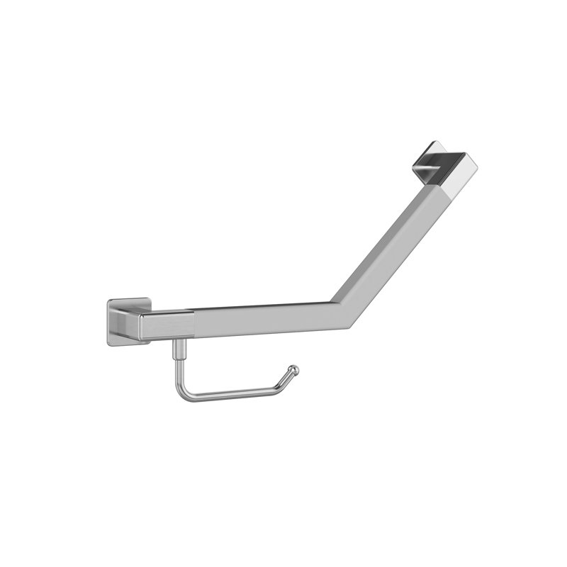 Capacité de poids de 500 lb conforme à l'ADA de la barre d'angle Seville Seville, Nickel brossé