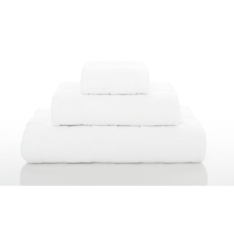 Chess Bath Sheet, White