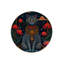 Round Multicolor Cat Illustration Modern Decorative Machine Washable Rug-279024676