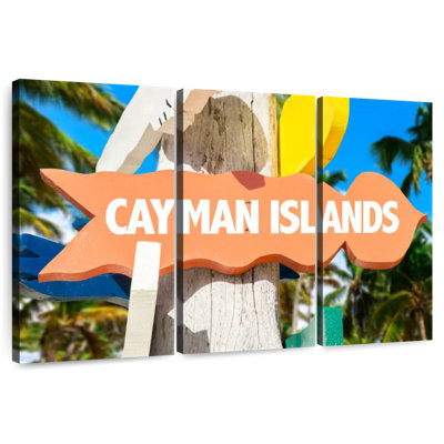 Panneau en bois des îles Caïmans
