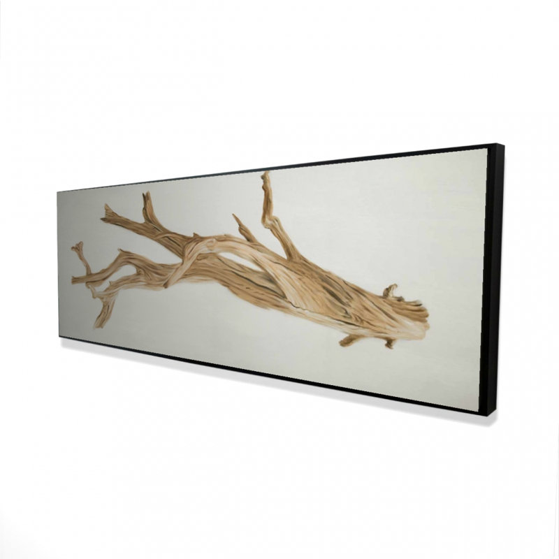 «Floated Wood» sur toile, H 16 po x l 48 po