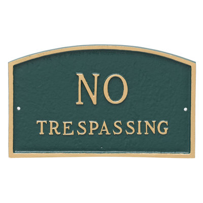Weather Resistant Metal Garden Plaque