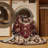 Machine Washable Persian Brown Area Rug