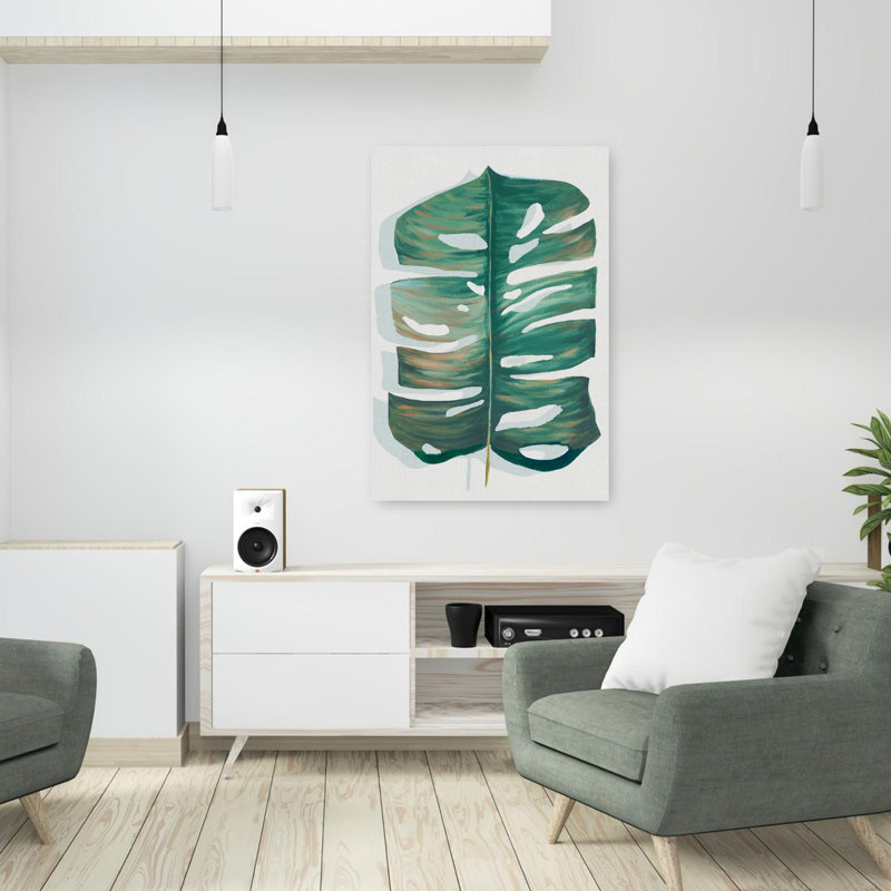 Art moderne moderne abstrait tropical tropical, H 36 po x l 24 po