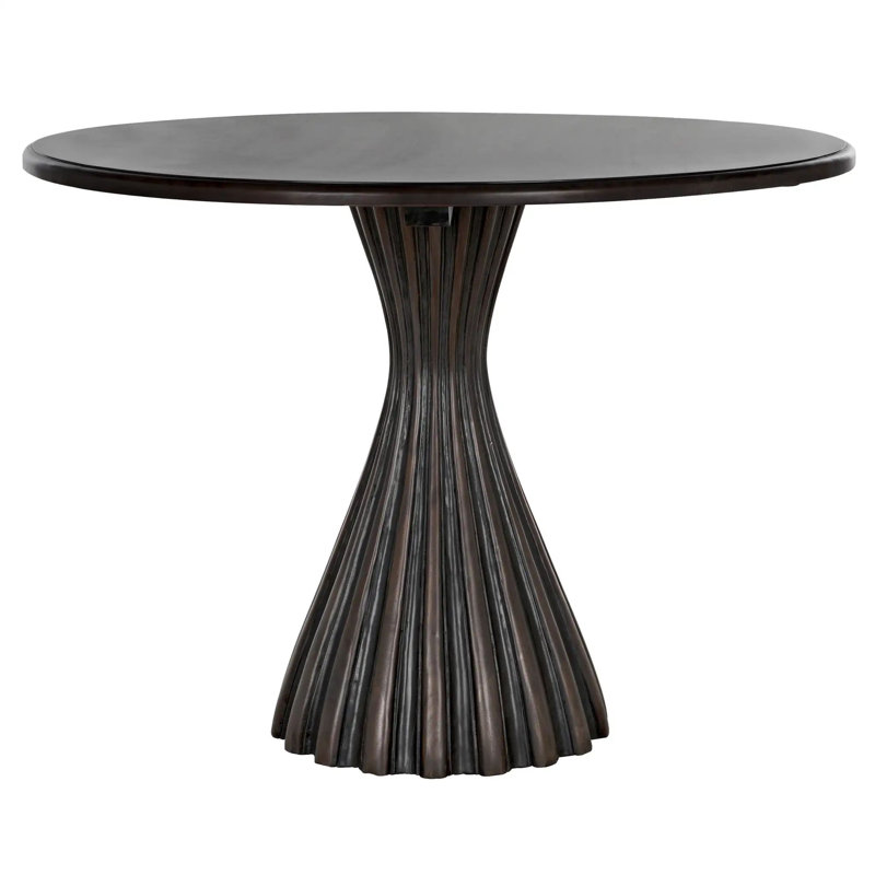 Osiris Round Mahogany Wood Dining Table