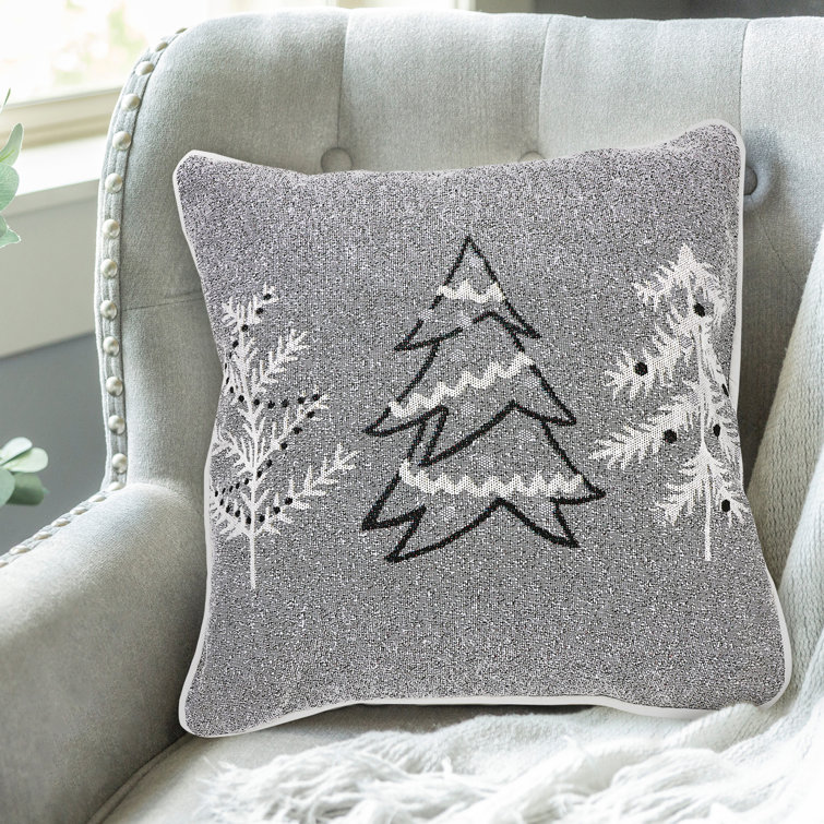TP126 Grey Christmas Throw Pillows Group – By Harrington