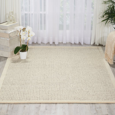 Light And Airy Abstract Wool Hand Woven Area Rug