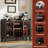 47" Wine Bar Cabinet with LED Lighting - Freestanding Storage for Kitchen or Living Room