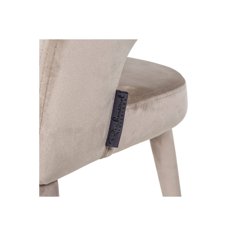 Fauteuil en velours gris clair Gia