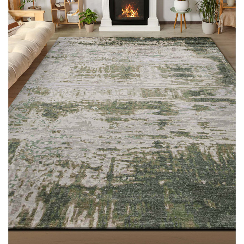 Abstract Area Rug, Rectangle 10' x 14'