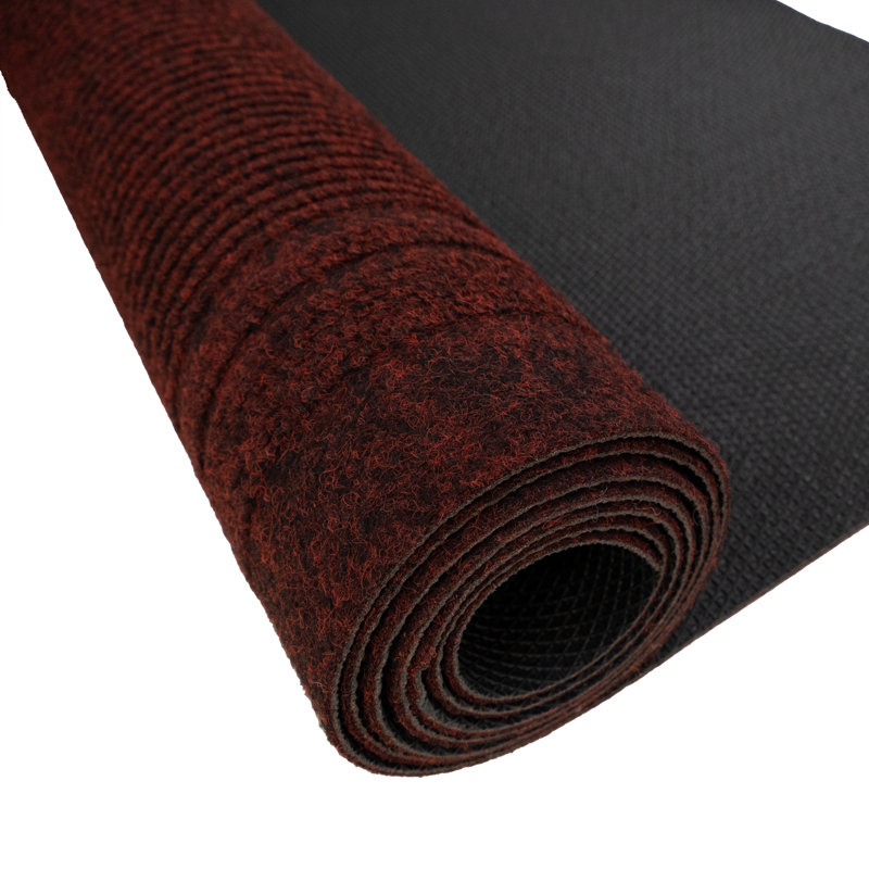 Tapis rouge foncé intérieur / extérieur léger antidérapant, Tapis de couloir 3 pi x 9 pi