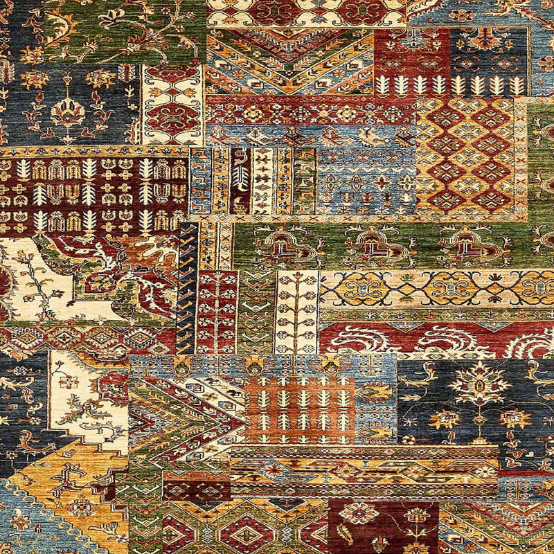 Abstract Indoor Rug, Square 3'