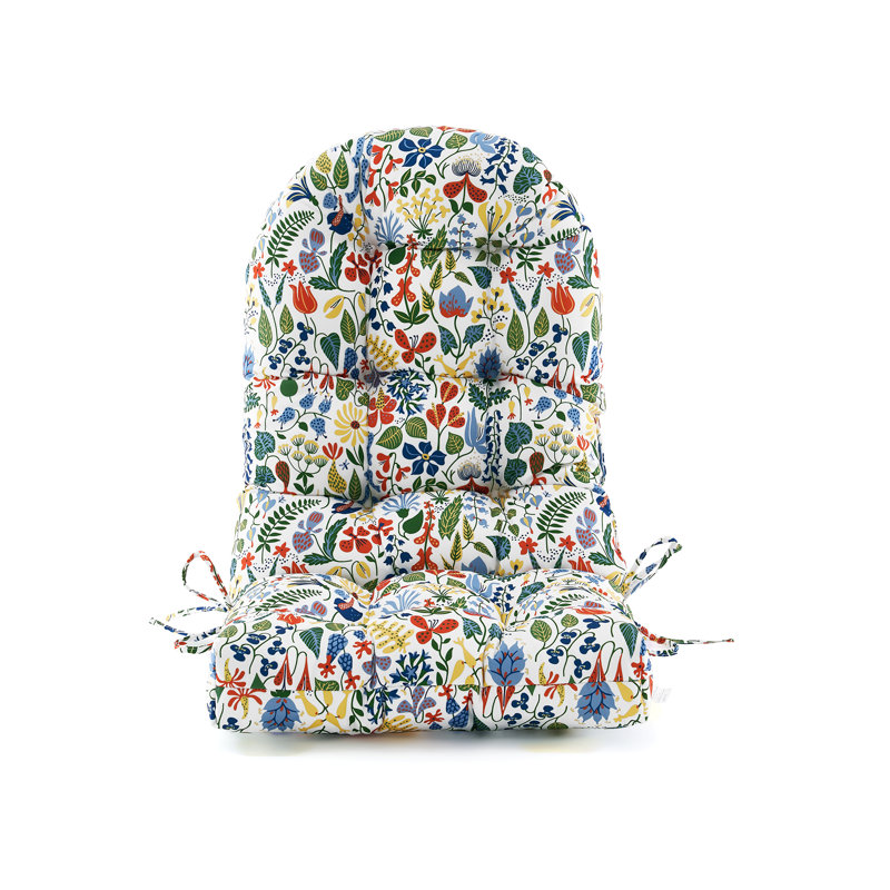 Coussin de chaise de patio extérieur / intérieur pour Adirondack 48 po x 21 po x 4 po Floar, Multicolore / confettis