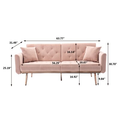 Mercer41 Gianmarco 63.77'' Upholstered Sleeper Sofa & Reviews | Wayfair