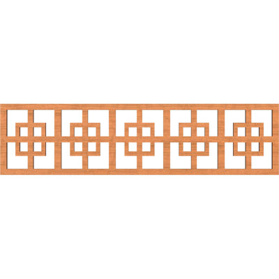 47"W x 12"H x 3/8"T Cambridge Fretwork Moulding, Cherry