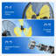 Ventilateur mural haute vitesse 7200 CFM, ventilateur industriel de qualité industrielle avec télécommande, protection contre les surcharges thermiques, pour utilisation commerciale