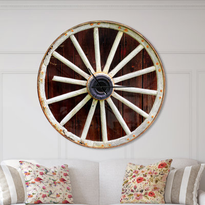 Horloge murale Swigart Farmhouse Designart