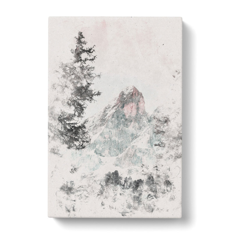 Mountain Peak - Wrapped Canvas Painting, 60cm H x 40cm W x 3cm D