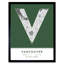 Vancouver City Map Vancouver Green - Single Picture Frame Typography
