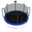 Trampoline 12FT avec panier de basketball, trampoline d'extérieur renforcé de type ASTM avec filet d'enclos