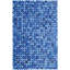 Area Cowhide Geometric Area Rug in Blue-1126118067
