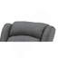 Chaise berçante Fabien en tissu gris