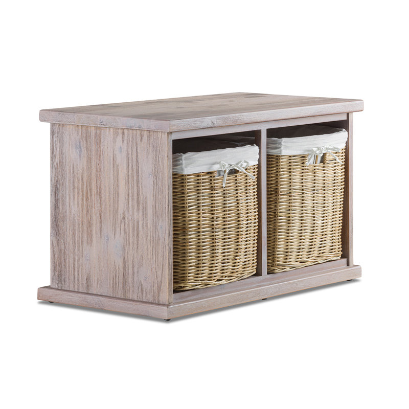 Bastogne Solid Wood Storage Bench