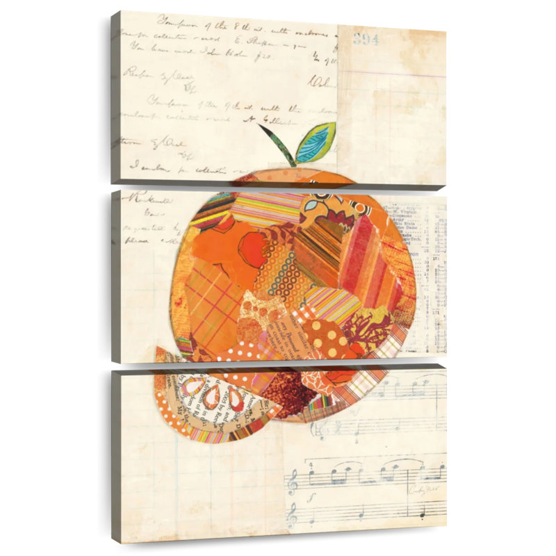 Yarlin Orange Patterns, 32" H x 20" W