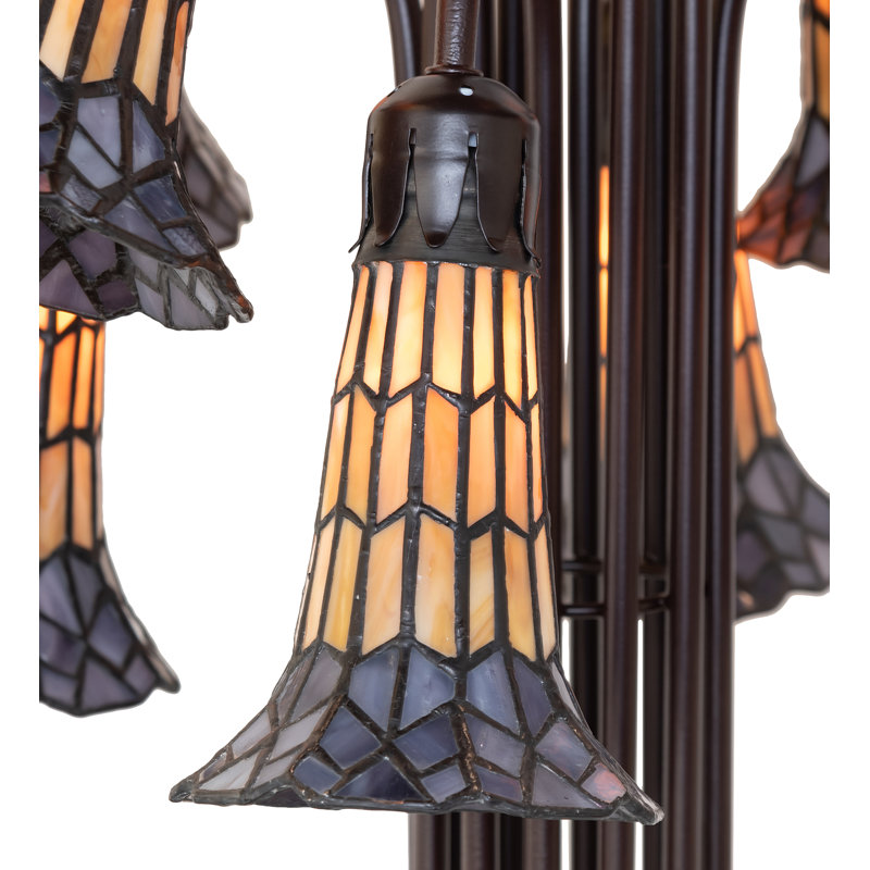 Bueche Tree Floor Lamp, Purple/Amber
