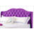 Transitional Purple Upholstered Full Bed