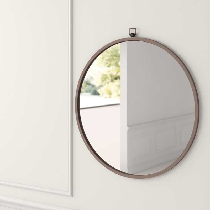 Miroir biseauté moderne et contemporain Kareem, Doré