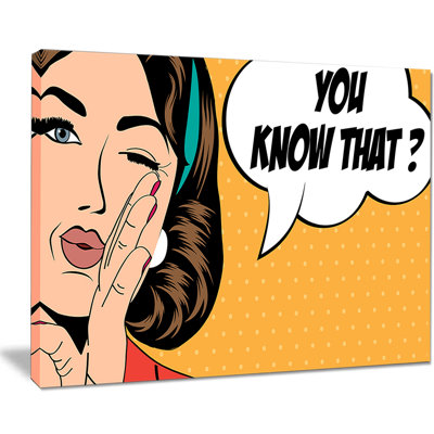 " Retro Woman In Comic Style "