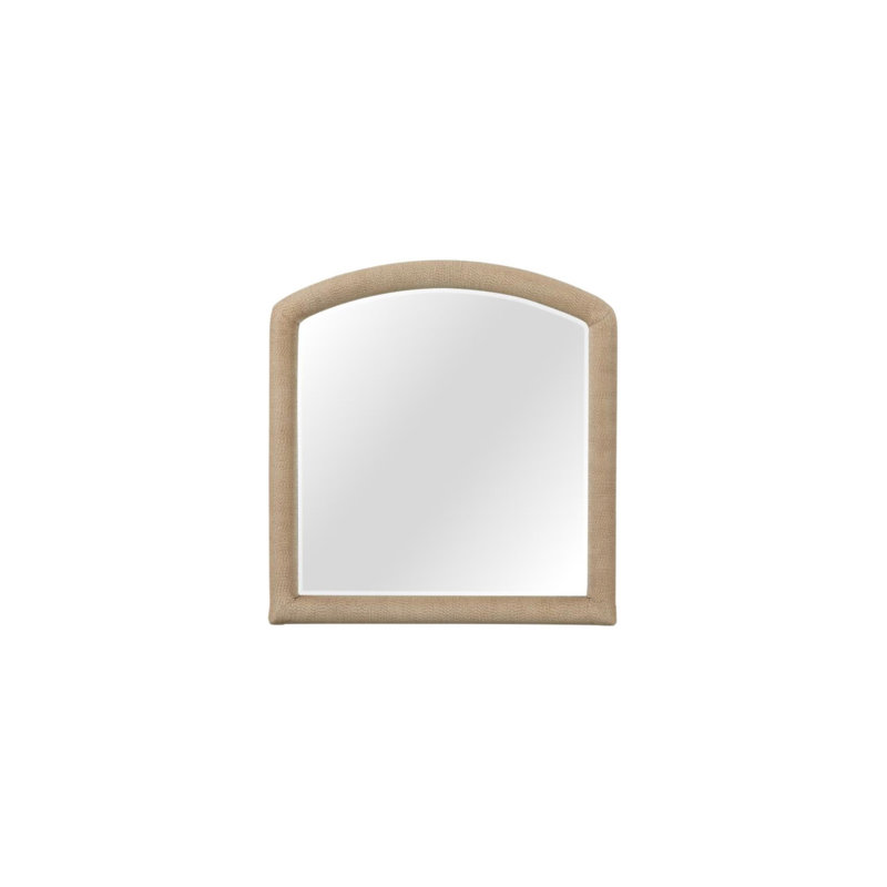 Miroir arqué en corde - Caramel