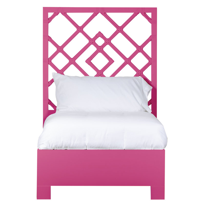 Lit plateforme Darien, Blanc, Simple TG