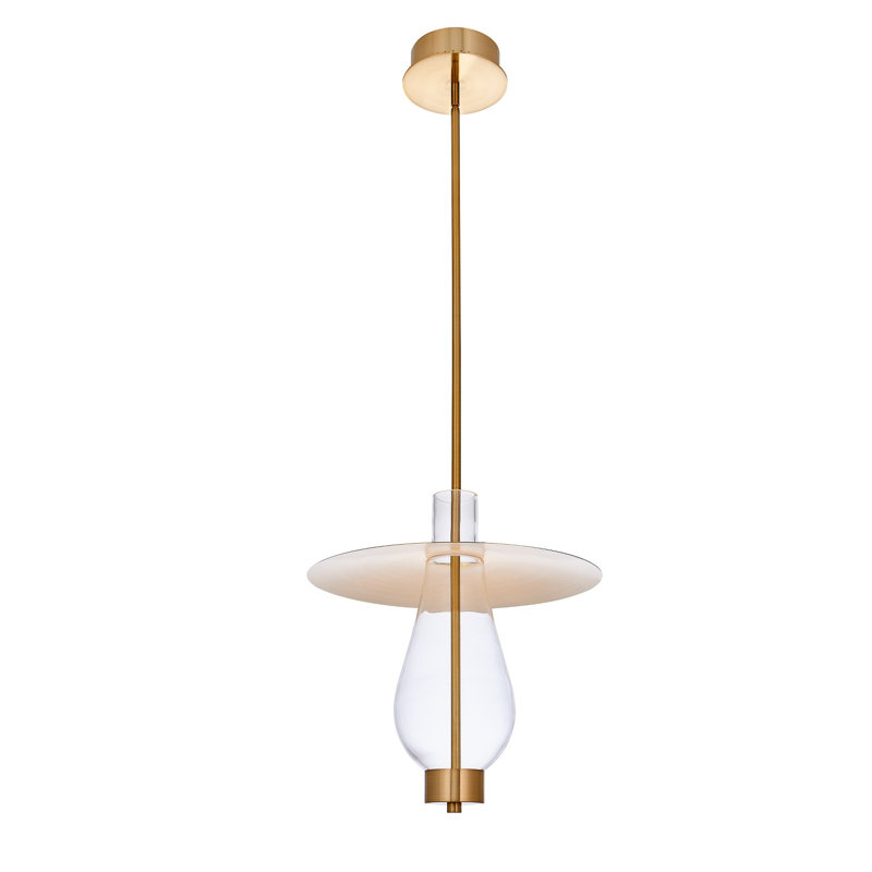 Luminaire suspendu en laiton Hugo 1 LT Hugo, Laiton d'hiver