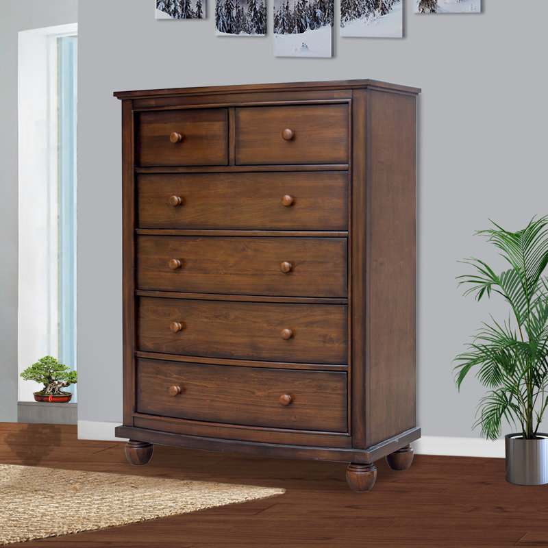 Seery Six Drawer Chest, Brown