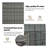 Double Wheelie Bin Shed Poly Rattan Anthracite/Black Outdoor Garbage-98740404