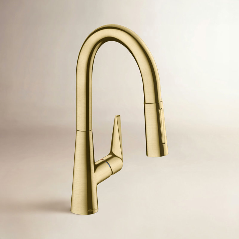 Talis S Prep Pull-Down Kitchen Faucet, Brushed Gold Optic